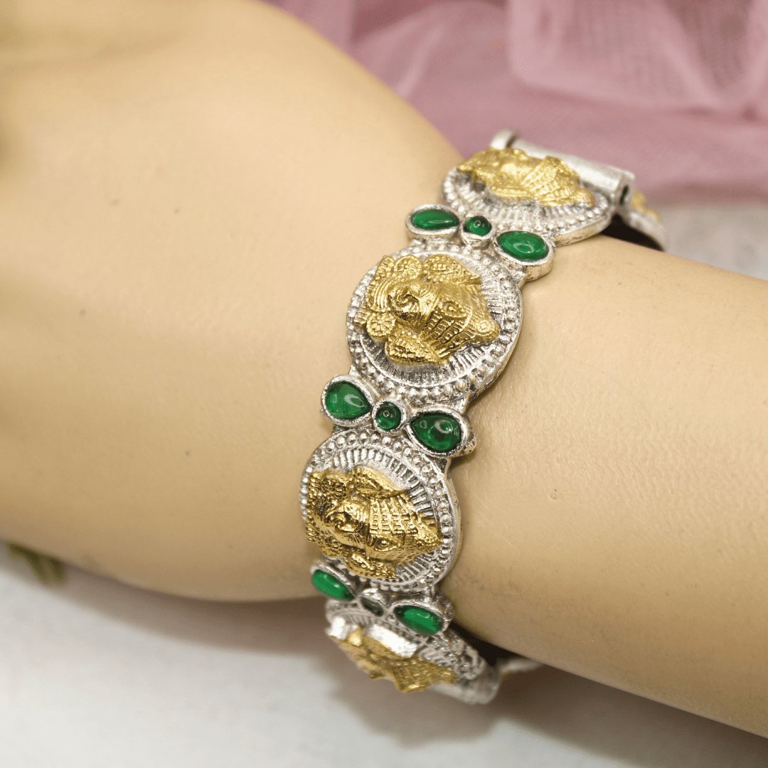 DUAL-TONE DEVI KADA -GREEN