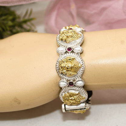 DUAL-TONE DEVI KADA -RED & WHITE