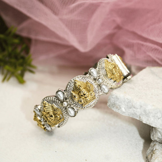 DUAL-TONE DEVI KADA -WHITE