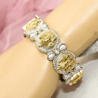 DUAL-TONE DEVI KADA -WHITE