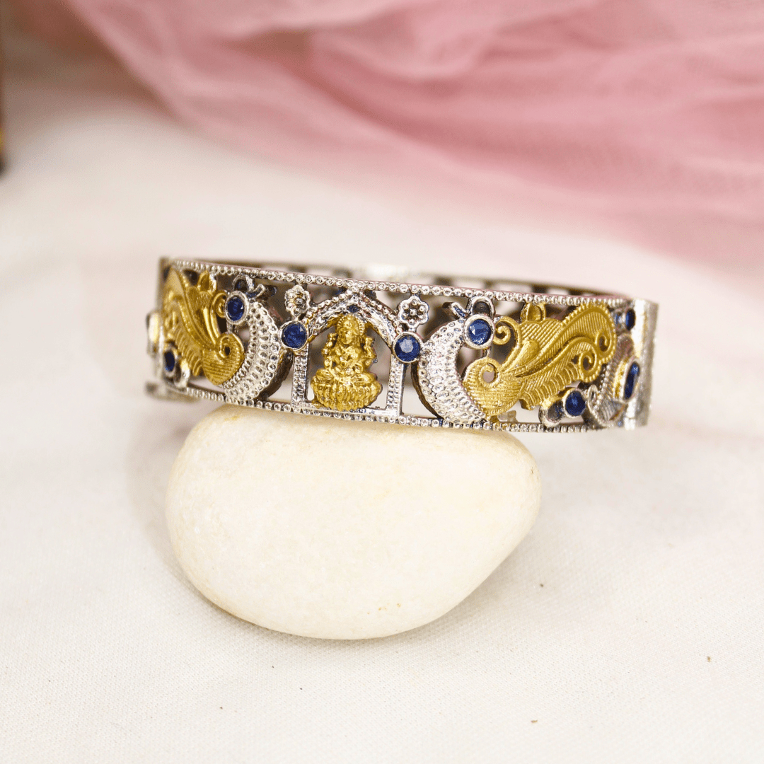 DUAL - TONE LAXMI MOR KADA - BLUE