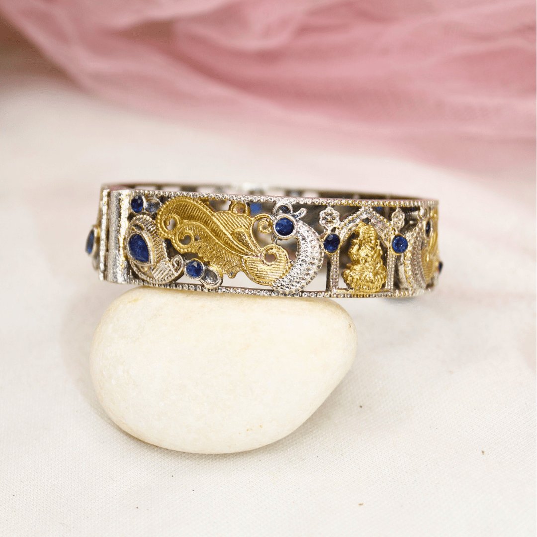 DUAL-TONE LAXMI MOR KADA-BLUE