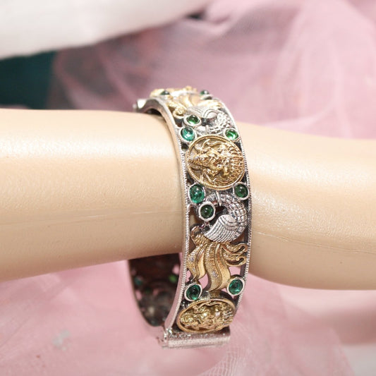 DUAL - TONE LAXMI MOR KADA - GREEN