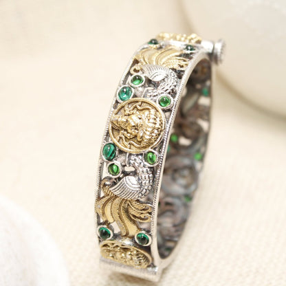 DUAL - TONE LAXMI MOR KADA - GREEN