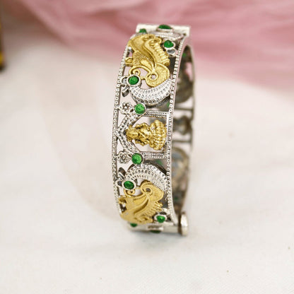 DUAL-TONE LAXMI MOR KADA-GREEN