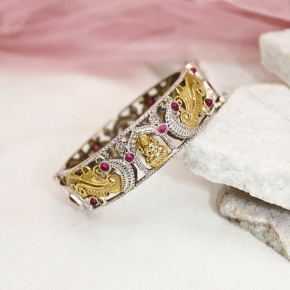 DUAL-TONE LAXMI MOR KADA-RED