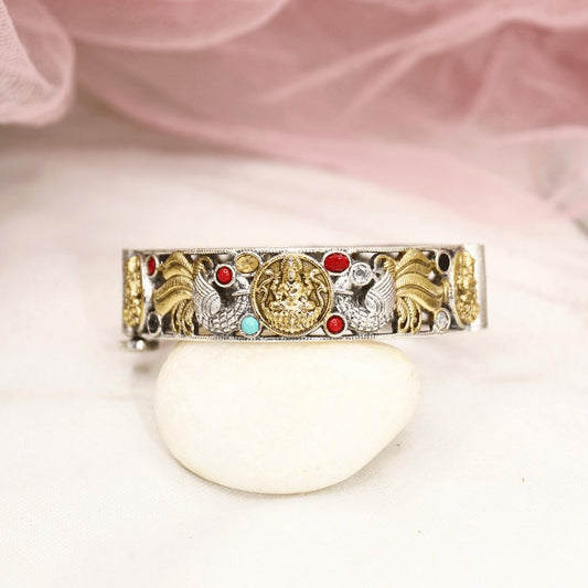 DUAL-TONE ROUND LAXMI  MOR KADA-NAVRATAN