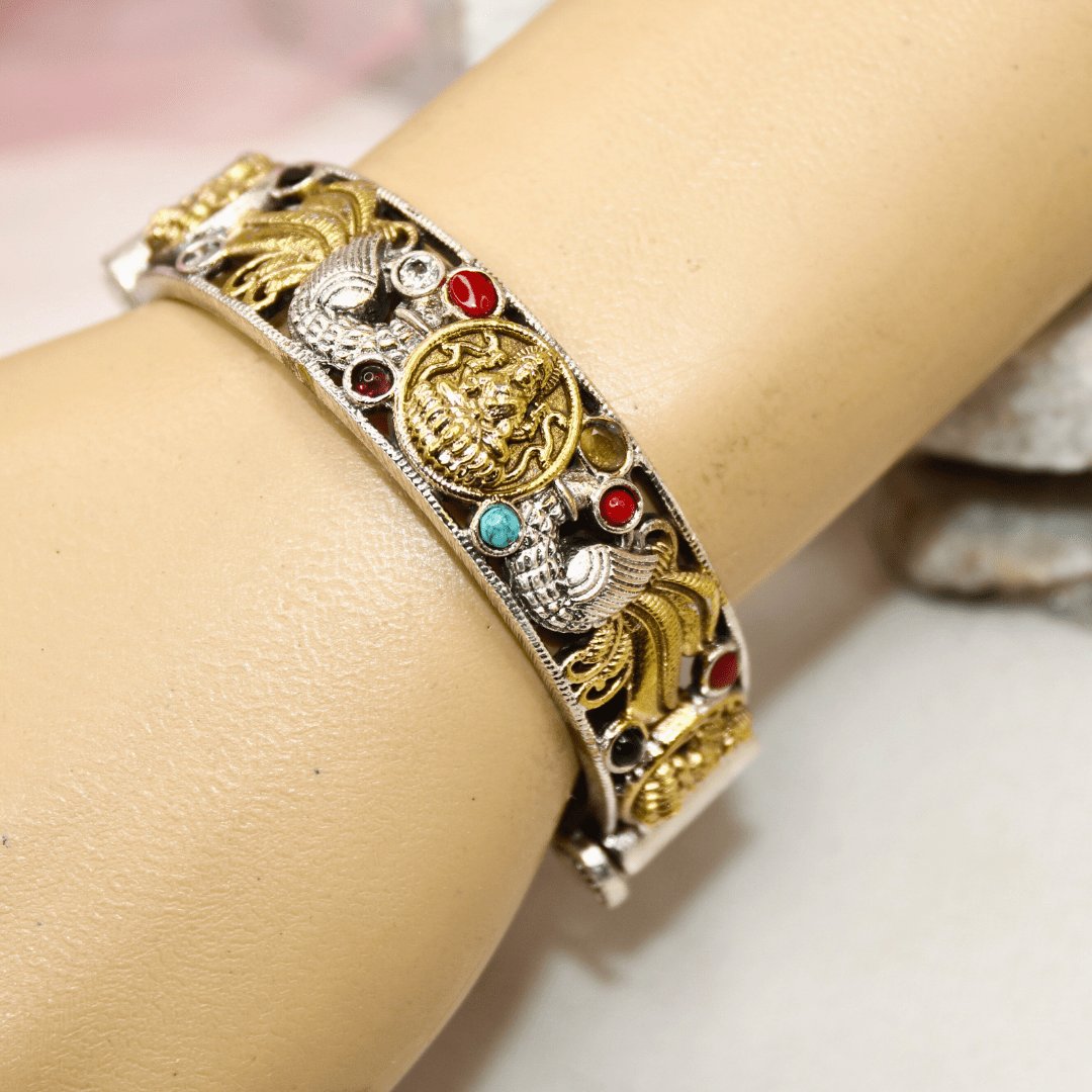DUAL-TONE ROUND LAXMI  MOR KADA-NAVRATAN