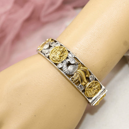 DUAL-TONE ROUND LAXMI  MOR KADA-TRANSPARENT