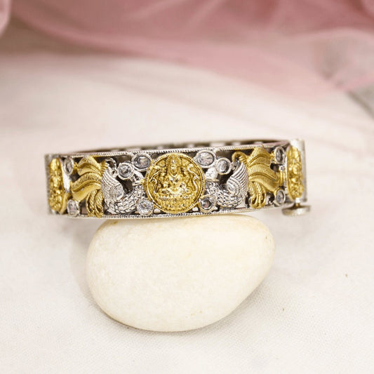 DUAL-TONE ROUND LAXMI MOR KADA-TRANSPARENT