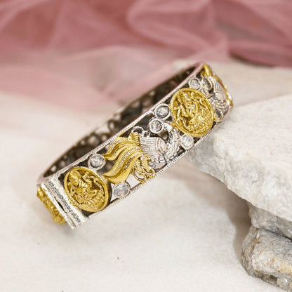 DUAL-TONE ROUND LAXMI  MOR KADA-TRANSPARENT