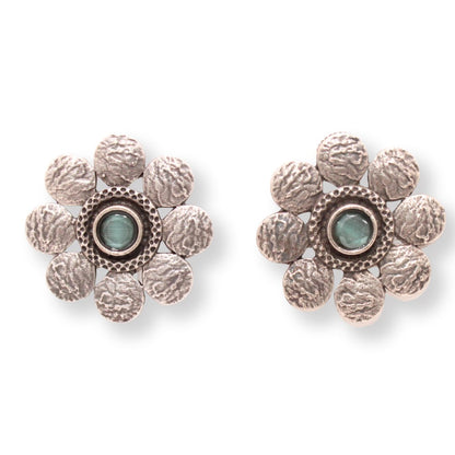 ENBOSS CRUSH FLOWER STUD - MINT