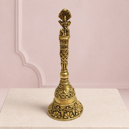 ganesha finial pooja bell premium product image
