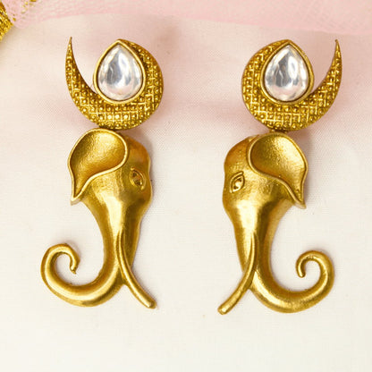 GANPATI GANESHA POLKI NECKLACE