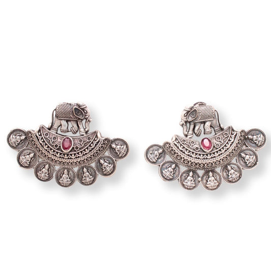 HAATHI LAKSMI PAIR STUD-RED
