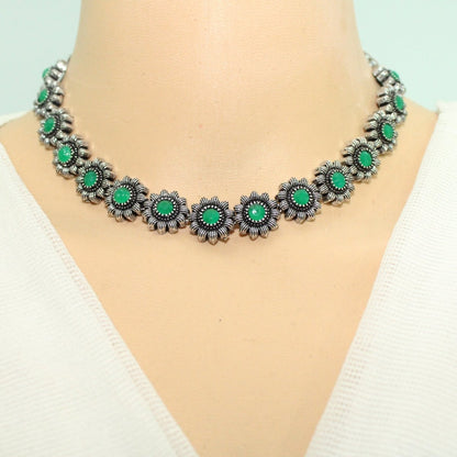 KANAK NECKLACE SET-GREEN