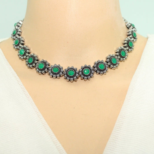 KANAK NECKLACE SET-GREEN