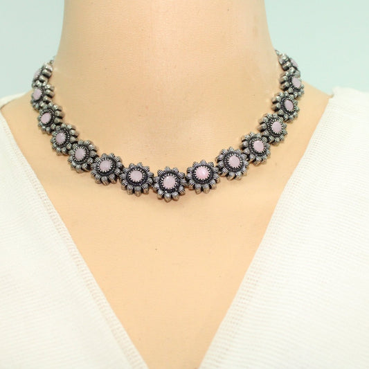 KANAK NECKLACE SET-PINK