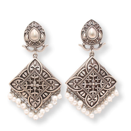 KARREGARI BOHO DANGLER-SILVER