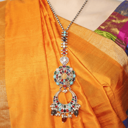 KASHTI FUSION DUAL - TONE PENDANT SET
