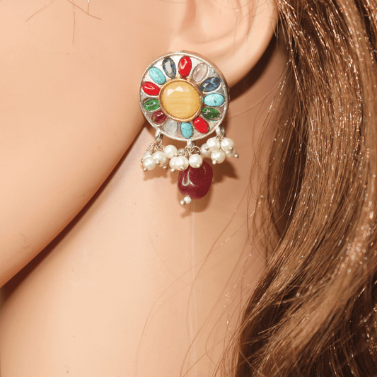 KASHTI FUSION DUAL - TONE PENDANT SET