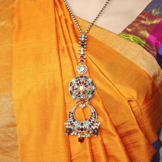 KASHTI FUSION DUAL - TONE PENDANT SET