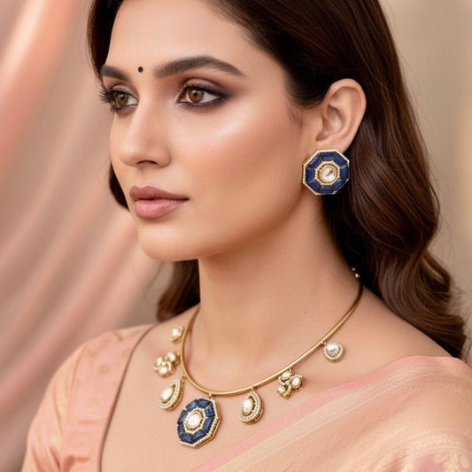 KASHTI GOLDEN HASLI-BLUE