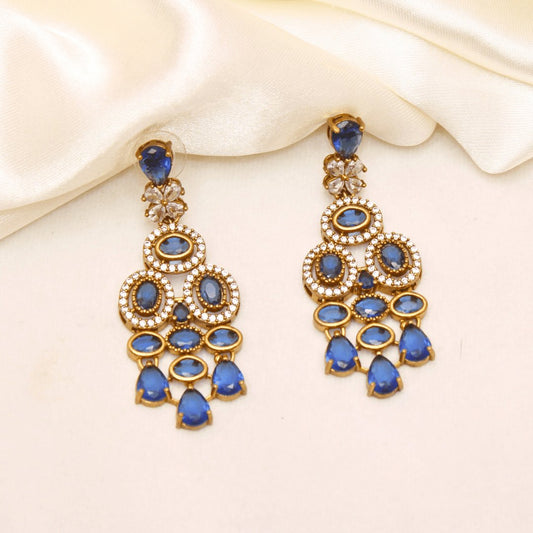 KASTURI NECKLACE SET-BLUE