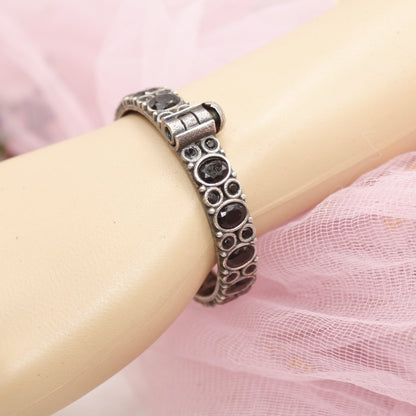 KESAR - OXIDISED SILVER LOOK ALIKE KADA - BLACK