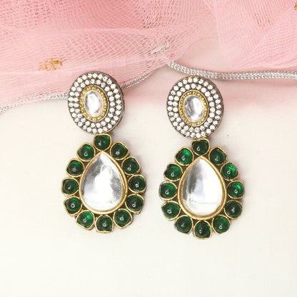 KUNDAN MULTI STONE NECKLACE SET