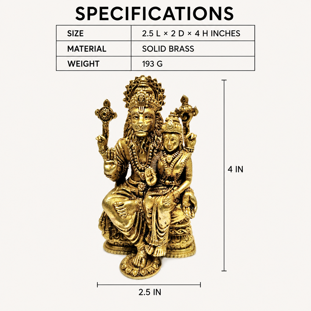 lakshmi narasimha polished specifications and dimensions