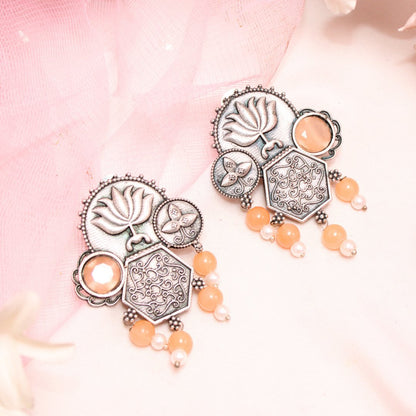 LOTUS FUSION EARRINGS - ORANGE