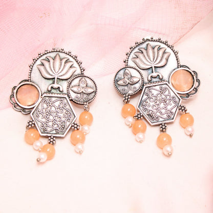 LOTUS FUSION EARRINGS - ORANGE