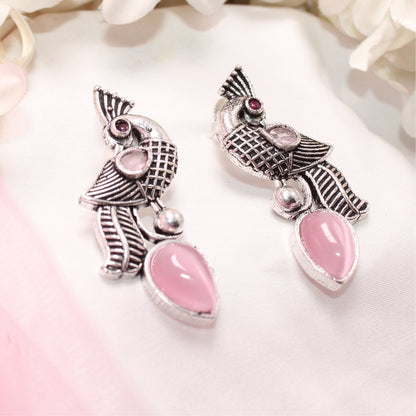 MAYUR MOH STUD-PINK