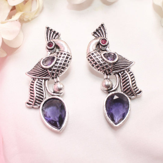MAYUR MOH STUD - PURPLE