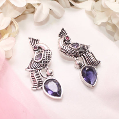 MAYUR MOH STUD-PURPLE