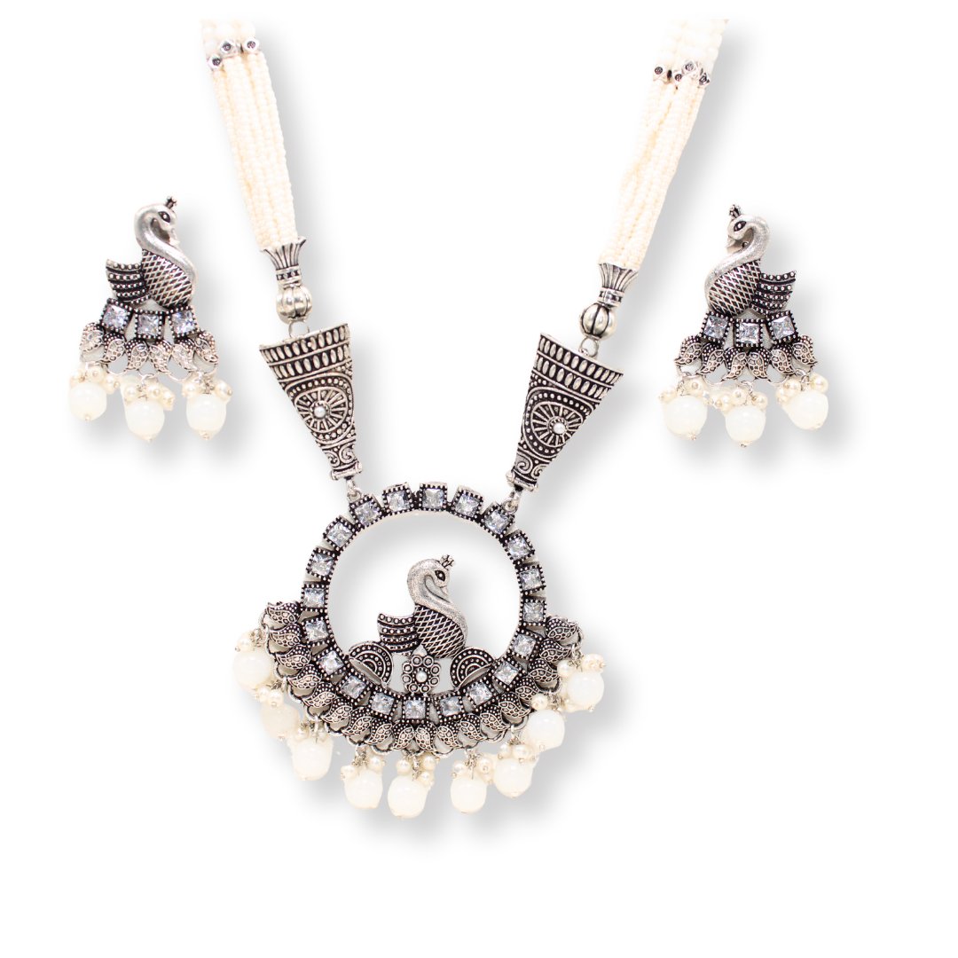 MAYURA PENDANT SET - WHITE