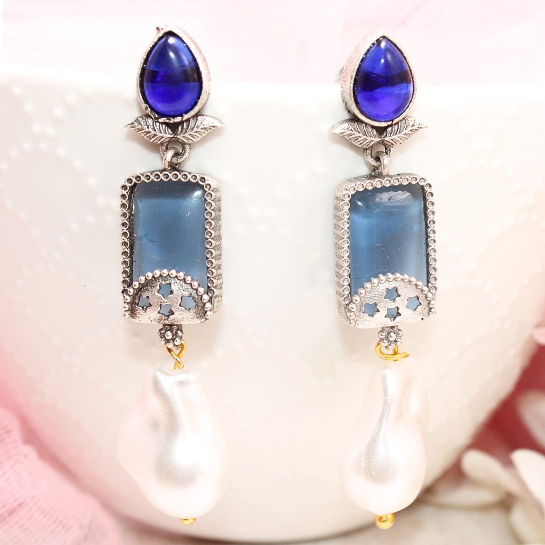 MONALISA STONE DANGLER-BLUE