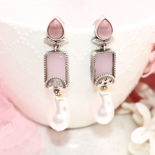 MONALISA STONE DANGLER-PINK