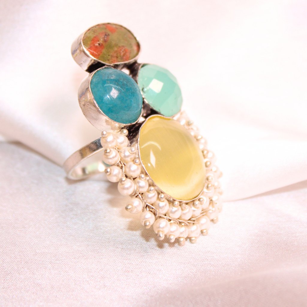 MONALISA STONE FUSION RING - YELLOW