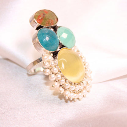 MONALISA STONE FUSION RING - YELLOW