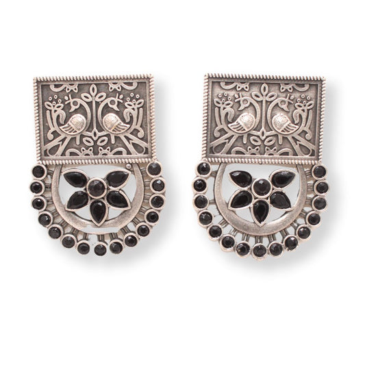 MOR JODA BIG STUD EARRING - BLACK
