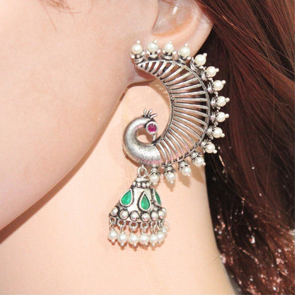 MOR KARNPHOOL EARRING -GREEN