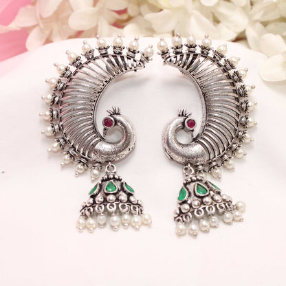 MOR KARNPHOOL EARRING -GREEN