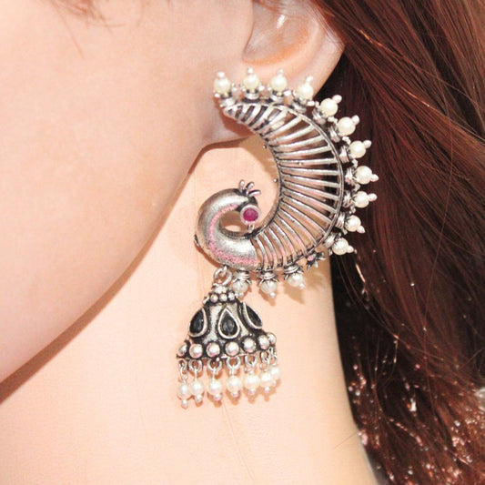 MOR KARNPHOOL EARRING - BLACK