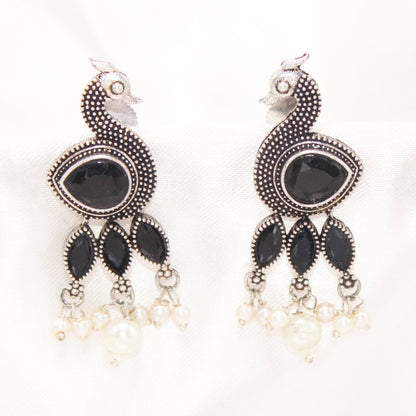 MORNI STUD EARRING - BLACK