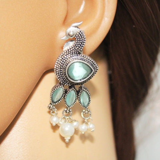MORNI STUD EARRING - TURQUOISE BLUE