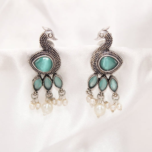 MORNI STUD EARRING - TURQUOISE BLUE