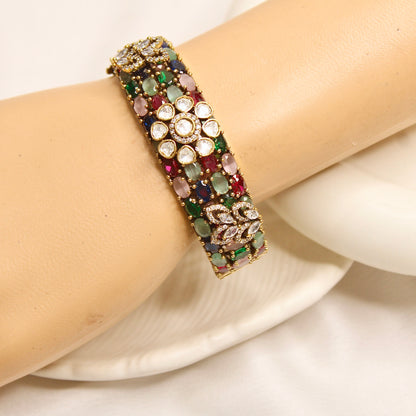 Multicolour Kundan Mosaic Kada – product view 11