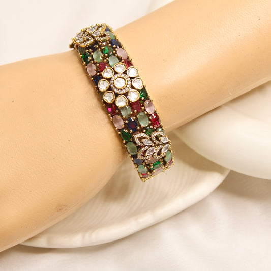 Multicolour Kundan Mosaic Kada – product view 11